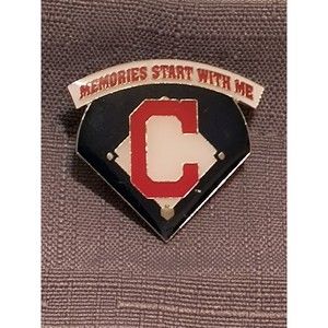 Cleveland Indians ‘Memories Start With Me’ Lapel Pin 1981